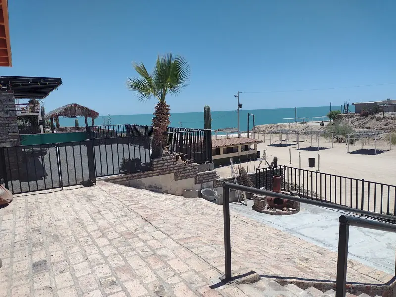 Back Patio with Sea and Beach View